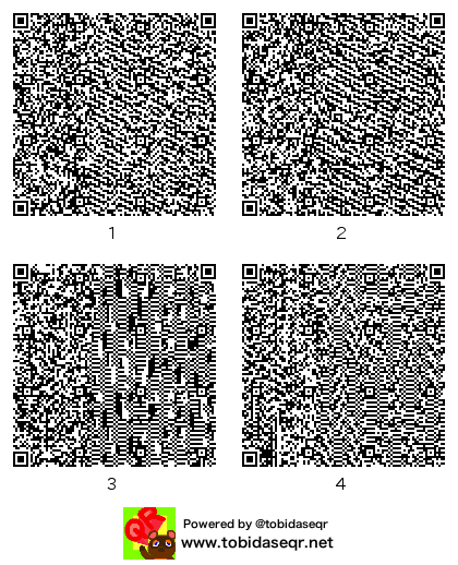 とびだせどうぶつの森 マイデザイン QRコード「ちあきっぽい」