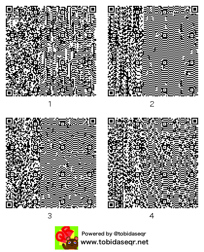 とびだせどうぶつの森 マイデザイン QRコード「ことはっぽい」