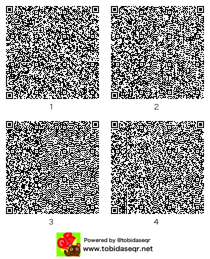 とびだせどうぶつの森 マイデザイン QRコード「暁美ほむら」