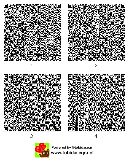 とびだせどうぶつの森 マイデザイン QRコード「スイカ&カフェ店長」