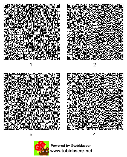 とびだせどうぶつの森 マイデザイン QRコード「(^o^)書いてみました」