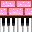 ピアノタイル　ピンク
