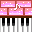 ピアノタイル　ピンク