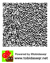 とびだせどうぶつの森 マイデザイン QRコード「さわやかブルータイル」