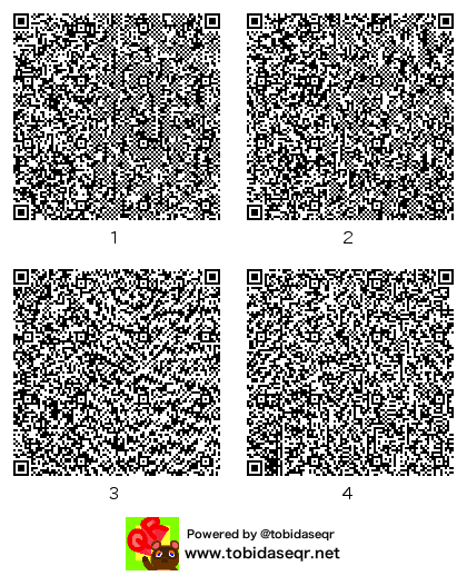 とびだせどうぶつの森 マイデザイン QRコード「こんぱくようむ」