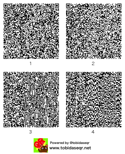とびだせどうぶつの森 マイデザイン QRコード「はくれいれいむ」