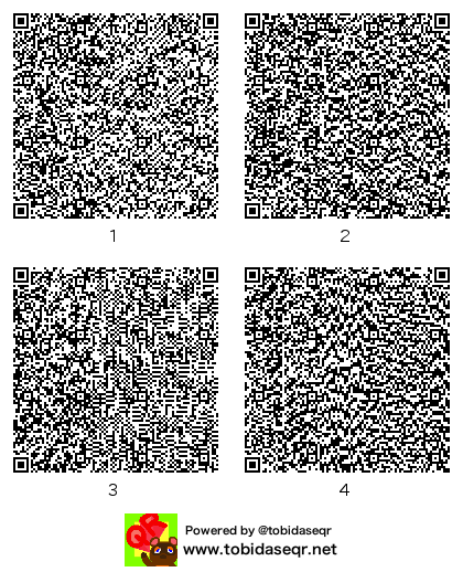 とびだせどうぶつの森 マイデザイン QRコード「チルノ」