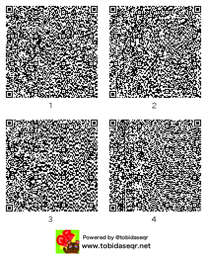 とびだせどうぶつの森 マイデザイン QRコード「ダイナソーりゅうざき」