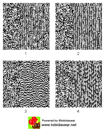 とびだせどうぶつの森 マイデザイン QRコード「コスプレ【クロユキヒメ】」