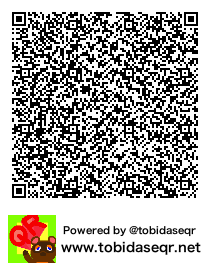 とびだせどうぶつの森 マイデザイン QRコード「ステンドガラス(あお)」