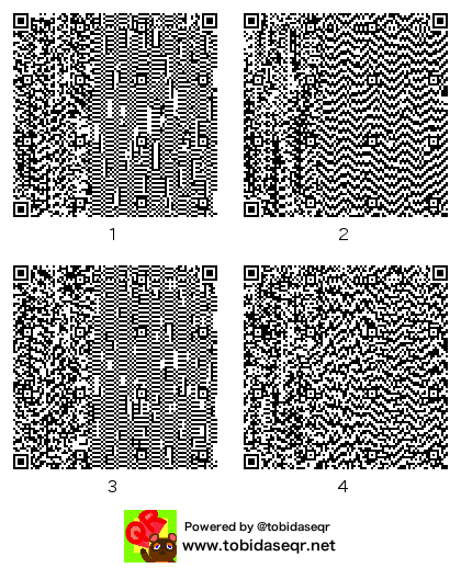 とびだせどうぶつの森 マイデザイン QRコード「chubby 短」