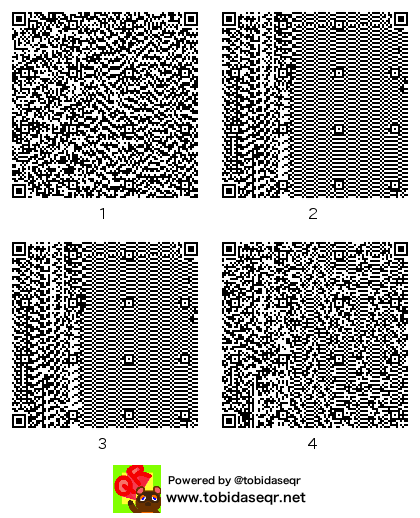 とびだせどうぶつの森 マイデザイン QRコード「睡覺黑柴」