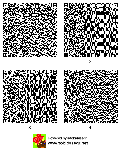 とびだせどうぶつの森 マイデザイン QRコード「ラブリーアイドルおとめ」