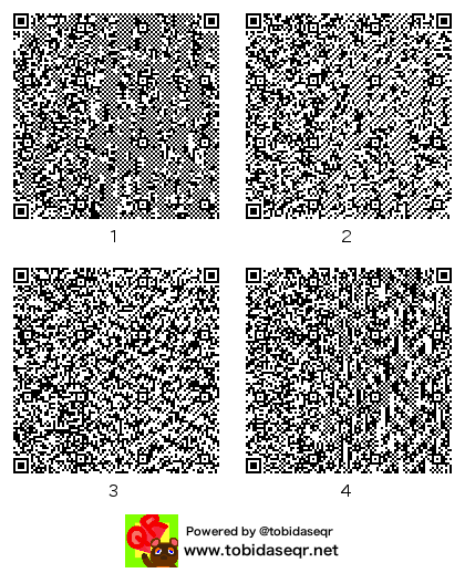 とびだせどうぶつの森 マイデザイン QRコード「123」