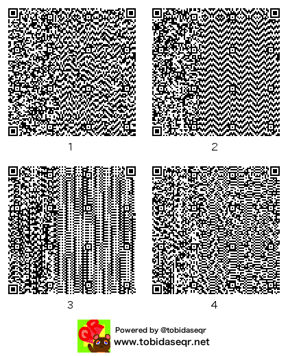 とびだせどうぶつの森 マイデザイン QRコード「ほわいとぶれす」